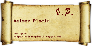 Veiser Placid névjegykártya